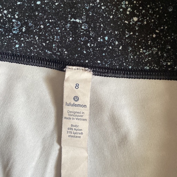 Lululemon athletic wonder unders galaxy leggings sz8 - Picture 4 of 9